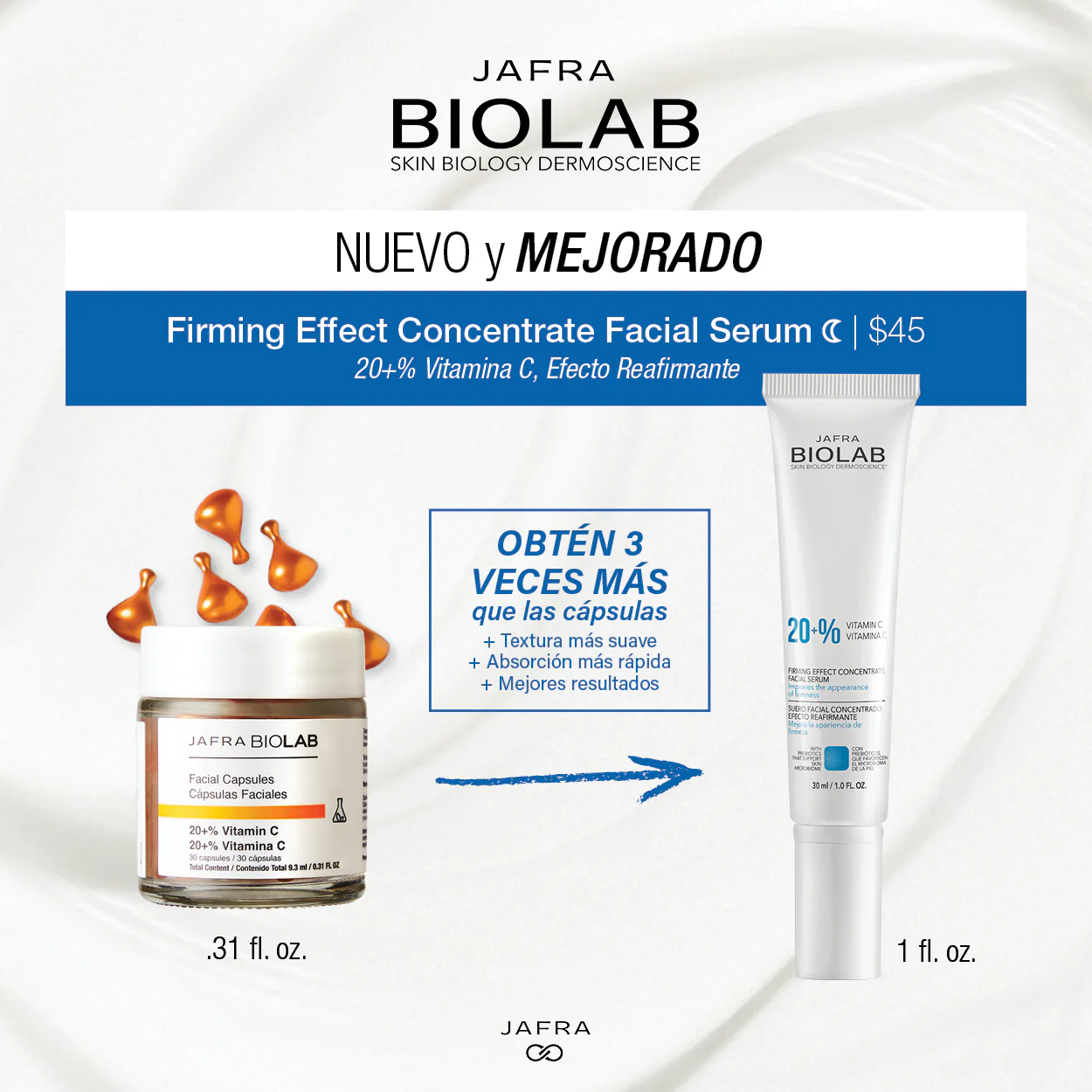 JAFRA BioLab Firming Effect Concentrate Facial Serum 20+% Vitamin C - Image 3