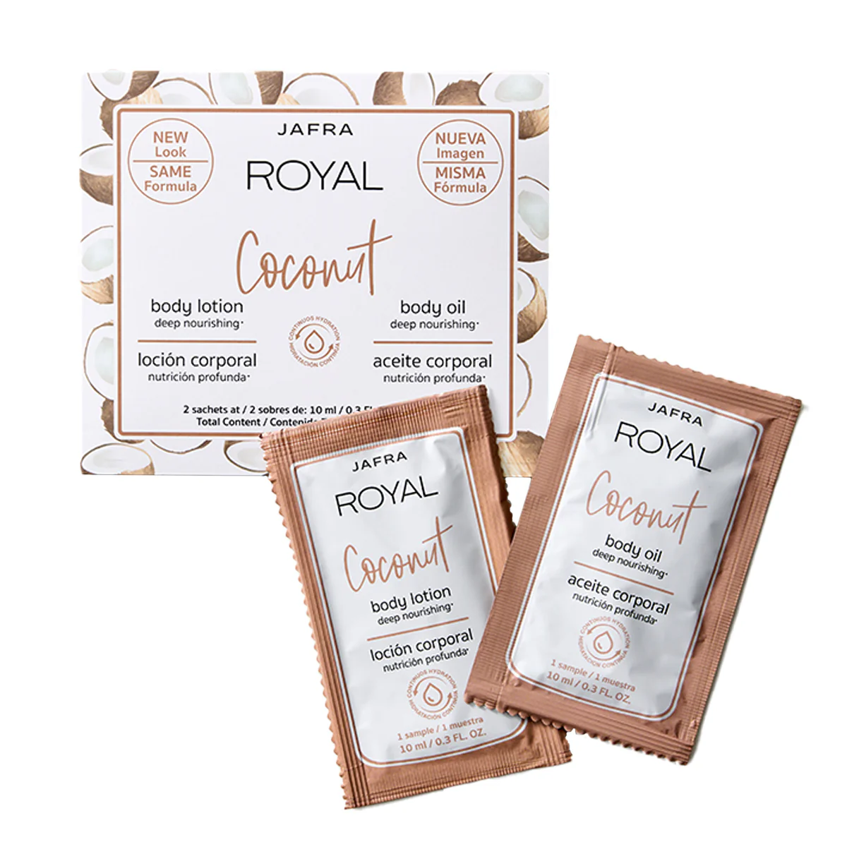 Set of 3 Royal Coconut Sample Cards - Non-Retail